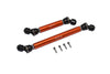 Axial 1/10 SCX10 III JT Gladiator (AXI03006) Steel + Aluminium Front + Rear CVD Drive Shaft - 2Pc Set Orange