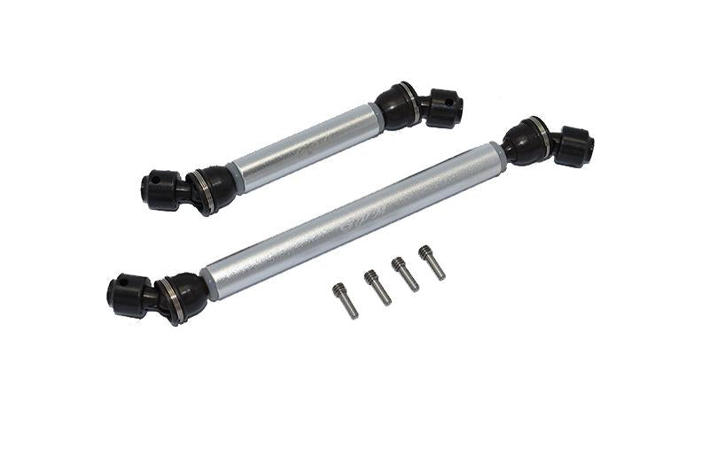 Axial 1/10 SCX10 III JT Gladiator (AXI03006) Steel + Aluminium Front + Rear CVD Drive Shaft - 2Pc Set Silver