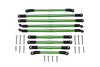 Axial 1/10 SCX10 III JT Gladiator (AXI03006) Aluminum Adjustable Tie Rods - 9Pc Set Green