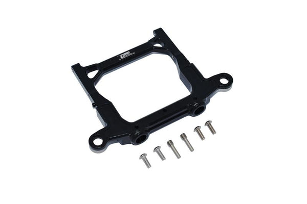 Axial 1/10 SCX10 III JT Gladiator (AXI03006) Aluminium Rear Bumper Mount - 1Pc Set Black