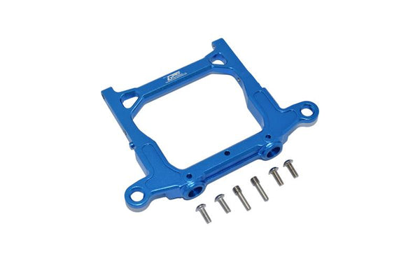 Axial 1/10 SCX10 III JT Gladiator (AXI03006) Aluminium Rear Bumper Mount - 1Pc Set Blue