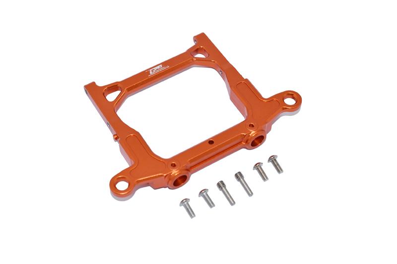 Axial 1/10 SCX10 III JT Gladiator (AXI03006) Aluminium Rear Bumper Mount - 1Pc Set Orange