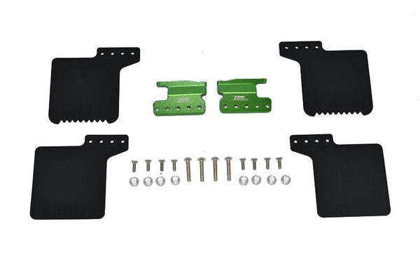 R/C Scale Accessories : Front Mud Flap For Axial 1/10 SCX10 III Jeep Wrangler AXi03007 / Jeep Gladiator AXi03006 -26Pc Set Green