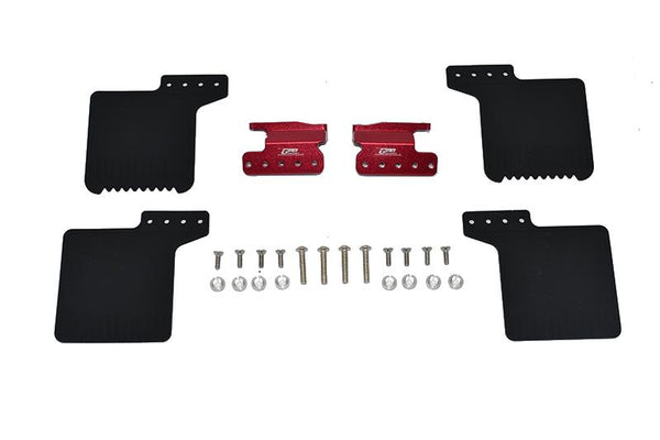 R/C Scale Accessories : Front Mud Flap For Axial 1/10 SCX10 III Jeep Wrangler AXi03007 / Jeep Gladiator AXi03006 -26Pc Set Red