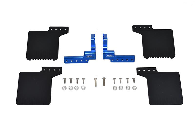 R/C Scale Accessories : Rear Mud Flap For Axial 1/10 SCX10 III Jeep Wrangler AXi03007 / Jeep Gladiator AXi03006 -24Pc Set Blue