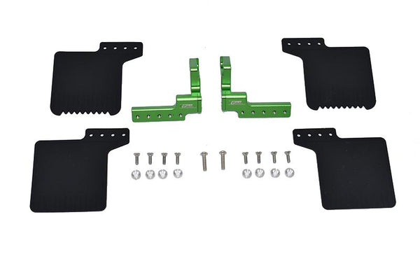 R/C Scale Accessories : Rear Mud Flap For Axial 1/10 SCX10 III Jeep Wrangler AXi03007 / Jeep Gladiator AXi03006 -24Pc Set Green