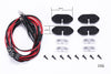 R/C Scale Accessories : RC Car Chassis Lights For Axial SCX10 III Jeep JL Wrangler (AXI03007) - 18Pc  Set Red
