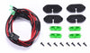 R/C Scale Accessories : RC Car Chassis Lights For Axial SCX10 III Jeep JL Wrangler (AXI03007) - 18Pc  Set Green