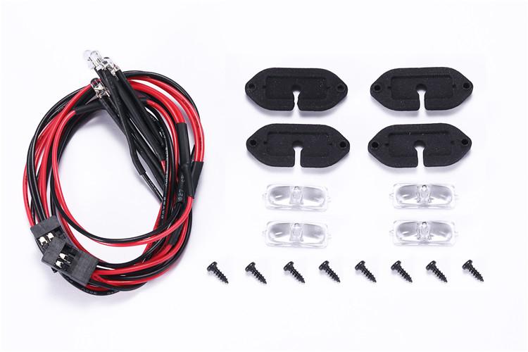 R/C Scale Accessories : RC Car Chassis Lights For Axial SCX10 III Jeep JL Wrangler (AXI03007) - 18Pc  Set 