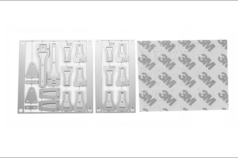 R/C Scale Accessories : Stainless Steel Door Hinges For Axial Scx10 III Jeep Jl Wrangler (AXI03007) - 26Pc Set Silver