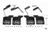 R/C Scale Accessories : Mud Flap For Axial SCX10 III Jeep Jl Wrangler (AXI03007) - 28Pc Set Black