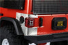 R/C Scale Accessories : Taillight Cover (Style A) For Axial SCX10 III Jeep Jl Wrangler AXI03007 - 4Pc Set Black