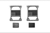 R/C Scale Accessories : Taillight Cover (Style C) For Axial SCX10 III Jeep Jl Wrangler AXI03007 - 4Pc Set Black