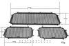 R/C Scale Accessories : Rear Side Window Guards For Axial Scx10 III Jeep Jl Wrangler AXi03007 - 27Pc Set Black