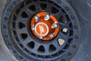 Aluminum Wheel Lock (Silver Inlay Design) For Axial 1/6 SCX6 Jeep JLU Wrangler AXI05000 - 4Pc Set Silver