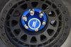 Aluminum Wheel Lock (Silver Inlay Design) For Axial 1/6 SCX6 Jeep JLU Wrangler AXI05000 - 4Pc Set Black