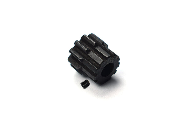 High Carbon Steel Motor Gear 11T For Axial 1/6 SCX6 Jeep JLU Wrangler AXI05000 - 2Pc Set Black