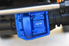 Aluminum Front Or Rear Gearbox Cover For Axial 1/6 SCX6 Jeep JLU Wrangler AXI05000 - 5Pc Set Blue