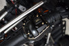 Brass Front Or Rear Gearbox Cover (Gold Inlay Version) For Axial 1/6 SCX6 Jeep JLU Wrangler AXI05000 - 5Pc Set Black