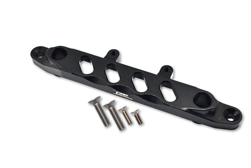 Aluminum Front Chassis Brace For Axial 1/6 SCX6 Jeep JLU Wrangler AXI05000 - 5Pc Set Black