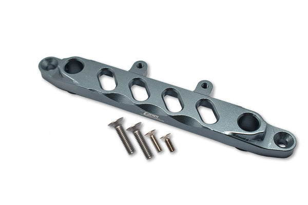 Aluminum Front Chassis Brace For Axial 1/6 SCX6 Jeep JLU Wrangler AXI05000 - 5Pc Set Gray Silver