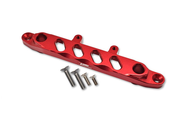 Aluminum Front Chassis Brace For Axial 1/6 SCX6 Jeep JLU Wrangler AXI05000 - 5Pc Set Red