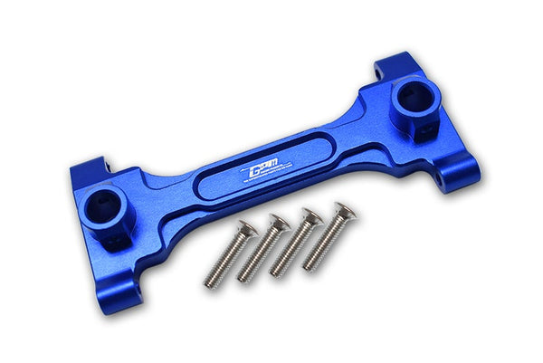 Aluminum Rear Chassis Brace For Axial 1/6 SCX6 Jeep JLU Wrangler AXI05000 - 5Pc Set Blue
