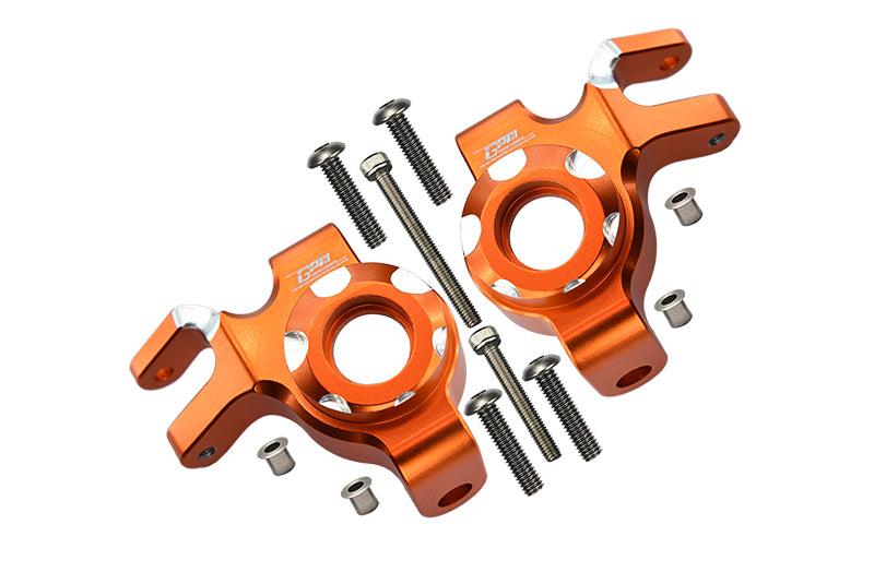 Aluminum Front Knuckle Arms For Axial 1/6 SCX6 Jeep JLU Wrangler AXI05000 - 12Pc Set Orange