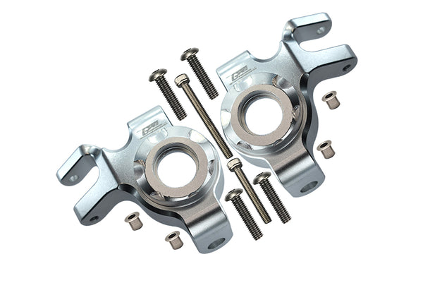 Aluminum Front Knuckle Arms For Axial 1/6 SCX6 Jeep JLU Wrangler AXI05000 - 12Pc Set Silver