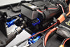 Aluminum 2-Speed Transmission Servo Mount For Axial 1/6 SCX6 Jeep JLU Wrangler AXI05000 - 3Pc Set Black
