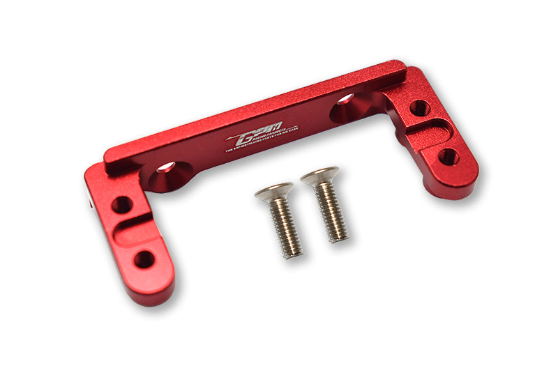 Aluminum 2-Speed Transmission Servo Mount For Axial 1/6 SCX6 Jeep JLU Wrangler AXI05000 - 3Pc Set Red