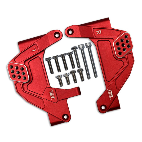 Aluminum Front Adjustable Damper Mount For Axial 1/6 SCX6 Jeep JLU Wrangler AXI05000 - 13Pc Set Red