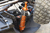 Aluminum Front Or Rear Thickened Spring Dampers 145mm For Axial 1/6 SCX6 Jeep JLU Wrangler AXI05000 - 2Pc Set Black
