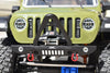 Aluminium Front Bumper With D-Rings (Spiked Design) For Axial 1/6 SCX6 Jeep JLU Wrangler AXI05000 - 15Pc Set Silver