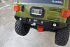 Aluminum Rear Bumper with Hook & 5mm LED Light for Axial 1/6 SCX6 Jeep JLU Wrangler AXI05000-9Pc Set Black