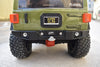 Aluminum Rear Bumper with Hook & 5mm LED Light for Axial 1/6 SCX6 Jeep JLU Wrangler AXI05000-9Pc Set Black