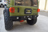 Aluminum Rear Bumper with Hook & 5mm LED Light for Axial 1/6 SCX6 Jeep JLU Wrangler AXI05000-9Pc Set Black