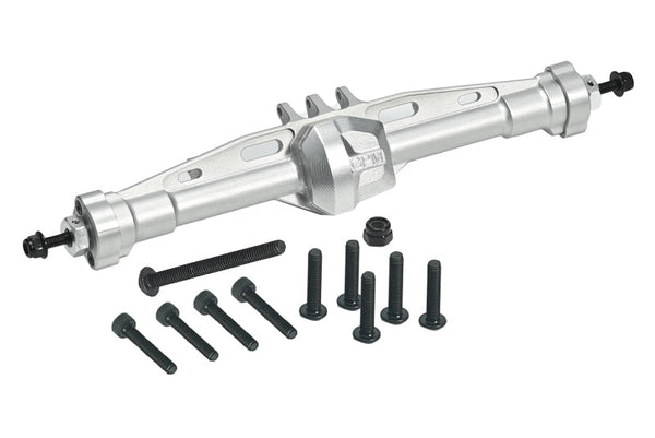 Aluminum 7075 Rear Straight Axle Housing For Axial 1/10 SCX10 Pro 4X4 Scaler Rock Crawler Kit AXI03028 Upgrades - Silver