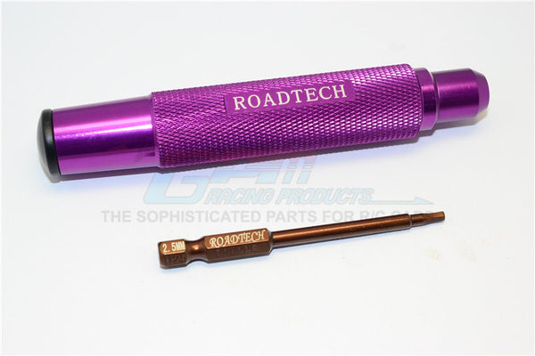 Magnetic 2.5mm Hex Driver With Pin - 2Pcs Set Purple