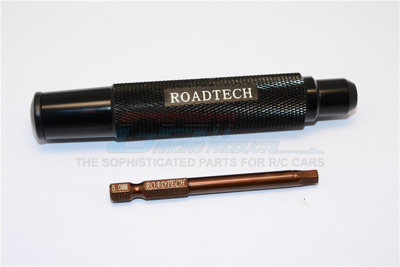 Magnetic 5mm Hex Driver With Pin - 2Pcs Set Black