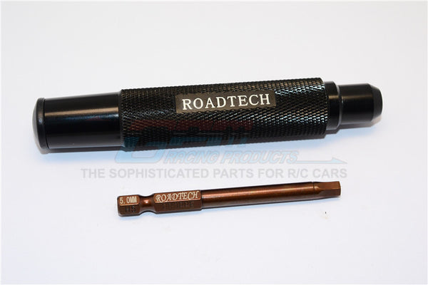 Magnetic 5mm Hex Driver With Pin - 2Pcs Set Black