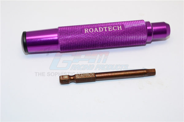 Magnetic 5mm Hex Driver With Pin - 2Pcs Set Purple