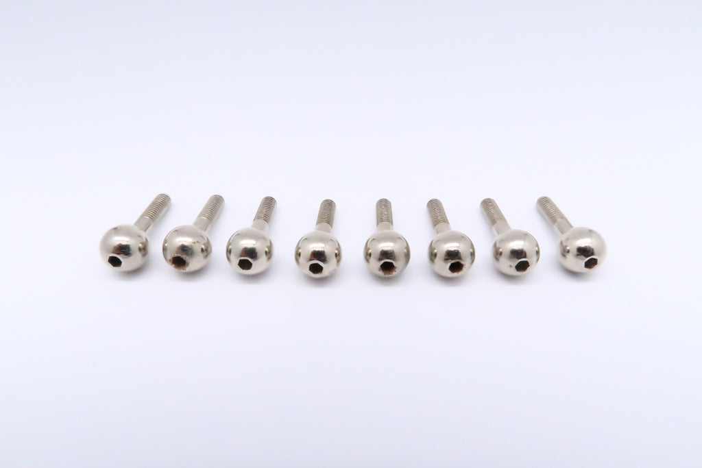 Traxxas 1/16 Mini E-Revo Steel Pillow Ball - 8 Pcs Silver