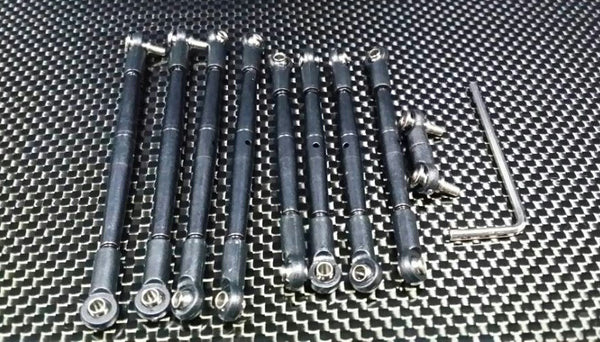 Traxxas 1/16 Mini E-Revo Steel Completed Tie Rod - 9 Pcs Set Black