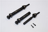 Traxxas 1/16 Mini E-Revo, Mini Summit Steel #45 Front/Rear CVD Drive Shaft - 1Pr Set Black