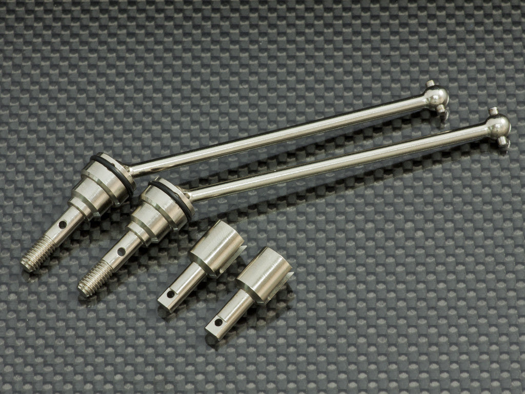 Traxxas 1/16 Mini E-Revo Steel Front/Rear Universal Swing Shaft - 1Pr Set Silver