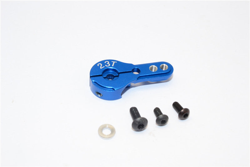 Aluminum Servo Horn For 23T Spline Output Shaft (For Airtronics/Sr/Ko/Sanwa) - 1Pc Blue