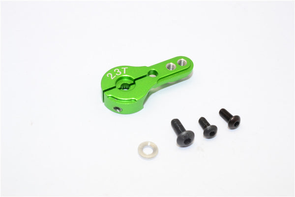 Aluminum Servo Horn For 23T Spline Output Shaft (For Airtronics/Sr/Ko/Sanwa) - 1Pc Green