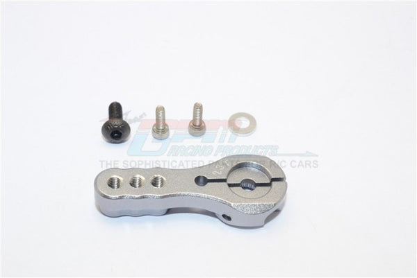 Aluminum Servo Horn For 23T Spline Output Shaft 3 Holes Design For Airtronics/Ko/Jr - 1Pc Gray Silver