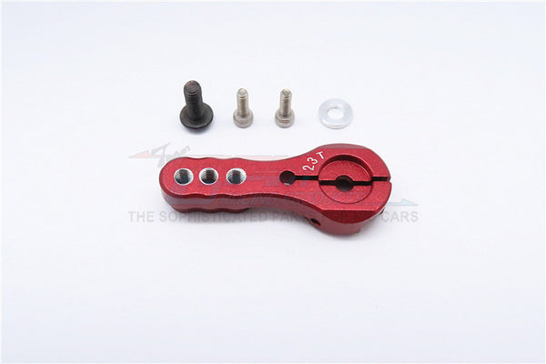 Aluminum Servo Horn For 23T Spline Output Shaft 3 Holes Design For Airtronics/Ko/Jr - 1Pc Red